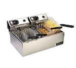 Vollrath 40707 - 20-lb Countertop Dual Fry Pot Fryer w/ Twin Baskets, 110 V