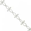 Sterling Silver Adjustable Anklet - 9 to 10in Long New