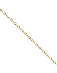 Beautiful Solid 14k Yellow Gold Fancy Link 7.25 Inch Bracelet w/ Lobster