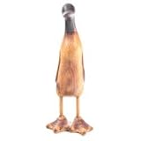 Review   / Wood Effect Resin Duck Looking Ahead, Small-Indoor or Garden Ornament