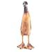Wood Effect Resin Duck Looking Ahead, Small-Indoor or Garden Ornament