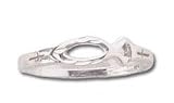 Solid Sterling Silver Christian Fish Light Ring