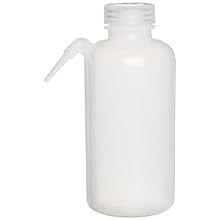 Millipore XX6504704 Translucent Polyethylene Solvent Dispensing Bottle with Stainless Steel Filter Holder and Filters, 500mL Capacity