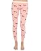 Primp The Horse & Saddle Thermal Leggings in Blush,Sleepwear for Women