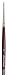 da Vinci Watercolor Series 1587J Paint Brush, Round Light Ox Sabeline Hair, Size 0 (1587J-00)