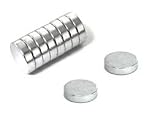 10 Neodymium Magnets 1/2 x 1/8 inch Disc N48