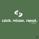 Long Sleeve Fishing T-shirt "Catch. Release. Repeat." by Fishboy