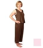 Goodnighties Ionized Sleepwear - Crop Pant (Pink, Medium)