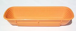 Rectangular Proofing Basket 5-1/8 Orange Polypropylene