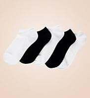 5 Pairs of Cotton Rich Assorted Trainer Liner Socks