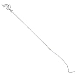 Sterling Silver 10 inch Hollow Polished Dolphin Anklet - 10 inch