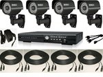 4CH Digital Video Recorder(DVR) Complete IR Camera Video Security System