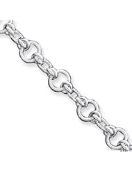 Sterling Silver 8.75inch Polished Fancy Link Toggle Bracelet QH149-8.75"