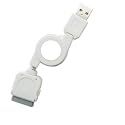 Ex-Pro iPod USB Retractable Cable Lead 0.8m - Suitable for Apple , iPhone, i Phone, iTouch, iPod, i pod, iPod Mini, iPod Video, iPod shuffle, iPod with Dock Connector, iPod Clickwheel and iPod Colour screen, ipod Color, iPod U2, i Touch, Classic, iPod Nano (2nd/3rd Generation). Connect your iPod with ease.