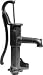 BEVO 0940108 Handpumpe mit Seiten-/Wand-Flansch 44 x 67 cm, Grauguß grün lackiert