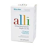 Alli- Orlistat Weightloss Aid Formula, 120ct 60mg Refill Pack