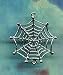 Spider Web Charm / Link 2 Loops Finding Component Sterling Jewelry