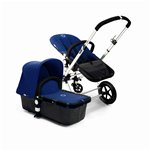 Bugaboo Cameleon Stroller - Dark Grey Base - Bright Blue Fleece