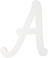 Darice 9188-A White Wood Letters, A, 9-Inch