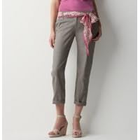Buy Ann Taylor Loft Ladies Coastal Fog Marisa Cotton Linen Twill Cropped Pants by Ann Taylor LOFT