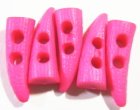 ダッフルボタン・つの（ピンク）