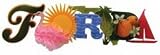 Stacked Statement 3-D Title Sticker: Florida