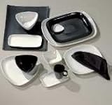 Courses Oneida Courses 12in Black Square Plate - 1 DZ