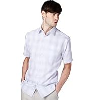 XXXL Space-Dye Dobby Checked Shirt