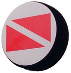 Diver Down Flag Antenna Ball Topper