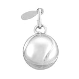 Sterling Silver Tennis Ball Charm with 18 Box Chain (Brand New)