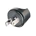 Travel adaptor, 2-pin USA to 2-pin european socket