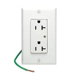 Leviton X-10 Duplex Receptacle, White w Surge Suppressor Model 5380-W