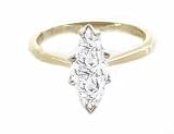EGL Certified 5.01ct G/VS1 Marquise Cut Diamond Engagement Ring in 18ct Solid Yellow Gold