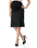IMAGE OF A Pea in the Pod Collection: Secret Fit Belly(tm) Knee Length Pencil Fit Maternity Skirt
