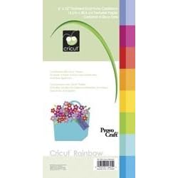 Provo Craft 6 Inch by 12 Inch Cricut Cardstock Pad, 32/Sheets, Rainbow