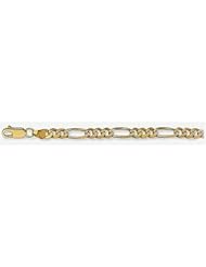 4.5mm 14k 3 Color Figaro Chain 22"