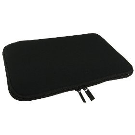 GAGS Acer Aspire One Zipped Neoprene BLACK Sleeve / Case / Pouch 11.6 inch...Water resistant...Shock Absorbing