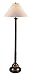 Lighting Enterprises F-1413/9156 Mission Bronze Finish Floor Lamp with Cream Linen Hardback Shade