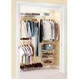 RUBBERMAID CLOSET 3D0700WHT FAST TRACK CLOSET KIT