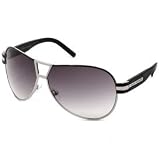 Marc Jacobs Aviator Sunglasses 129/S/0W5C/8N/63: Palladium Black/Dark Gray Gradient