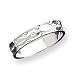 Sterling Silver 4mm Diamond-cut Band Ring - Size 6