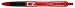 Zebra Z-Mulsion Emulsion Retractable Ballpoint Pen, 1.0mm, Red, 12-Pack (34130)