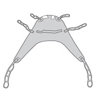 Drive Medical Nylon Divided Leg Sling With Solid Design, Small - 1 Ea, 13262S