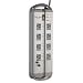 Belkin PureAV F9A833fc08 8-Outlet Isolator Home Theater Surge Protector (Gray/Silver)