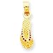 14k Red Enameled Flip Flop Pendant