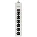 Fellowes 6 Outlets Metal Power Strip