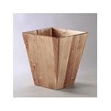 Wood Tones Wastebasket, 9 1/2 x 9 1/2 x 10 1/2h, Mahogany (ELD9E2700MAHOG)