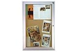 Bulletin Board One Door Aluminum Frame Cork Board