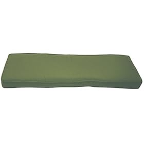 Canvas Fern Sunbrella Acrylic Double Welt Bench Cushion