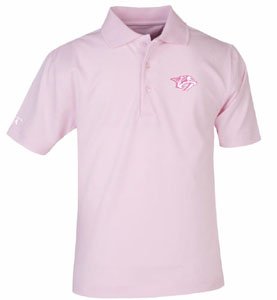 Nashville Predators YOUTH Unisex Pique Polo Shirt (Pnik) - Large